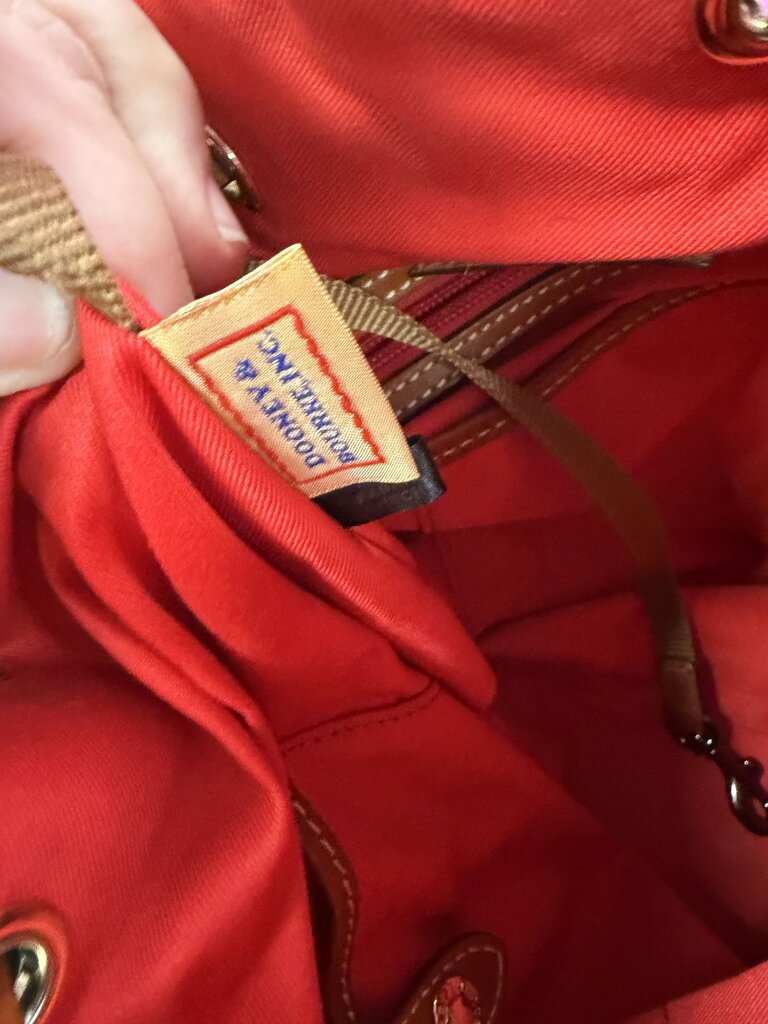 Dooney & Bourke Amiee Drawstring Bucket Bag Pebbled Grain Leather