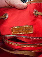 Dooney & Bourke Amiee Drawstring Bucket Bag Pebbled Grain Leather