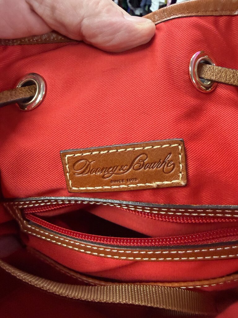 Dooney & Bourke Amiee Drawstring Bucket Bag Pebbled Grain Leather