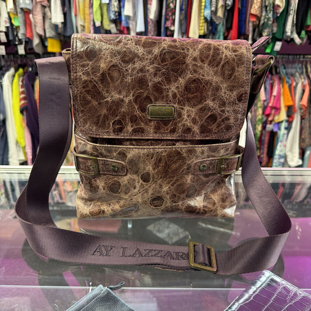 AY Aylazzaro Leather Messenger Bag