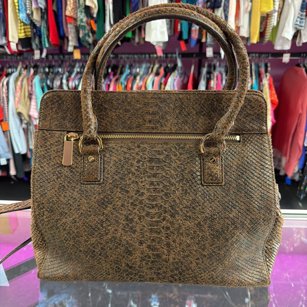 Michael Kors Astrid Satchel Reptile Print Handbag
