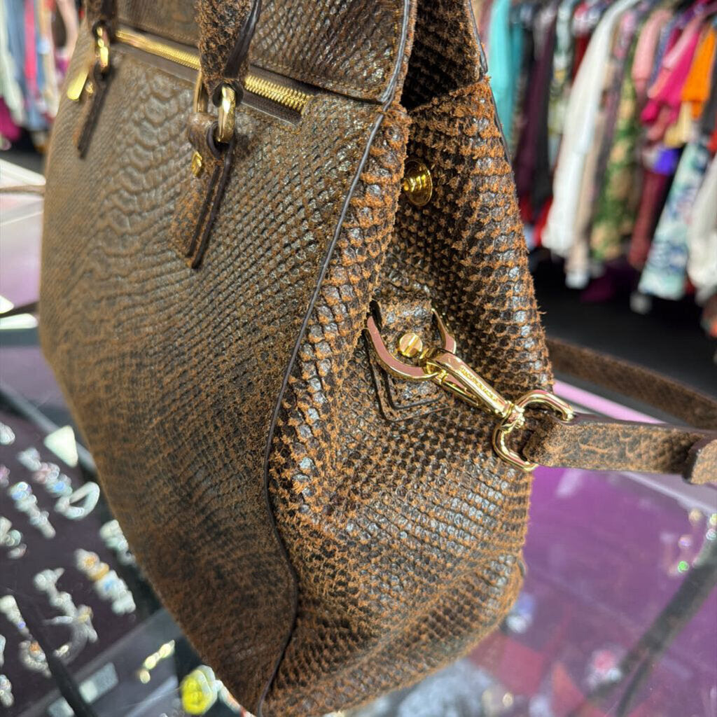Michael Kors Astrid Satchel Reptile Print Handbag