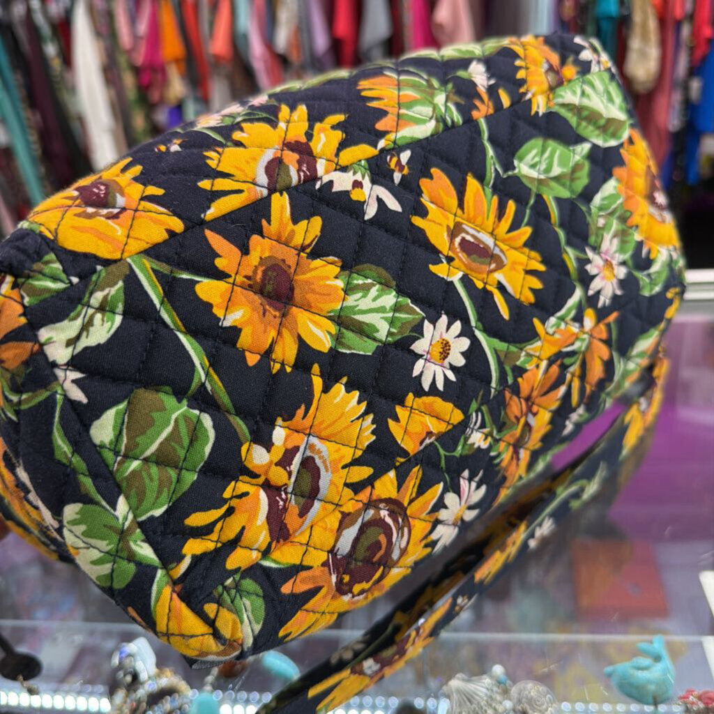 Vera Bradley Multi-Strap Shoulder Bag Vibrant Sunflower Pattern