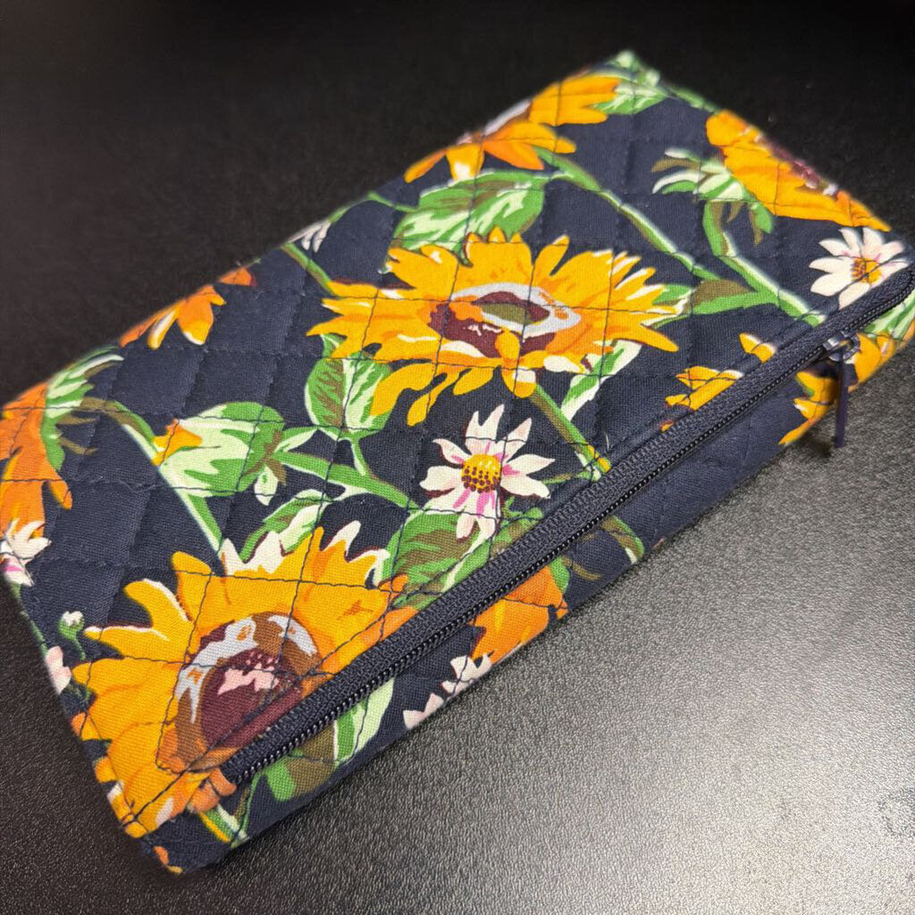 Vera Bradley Quilted RFID Wallet in Vibrant Sunflower Pattern