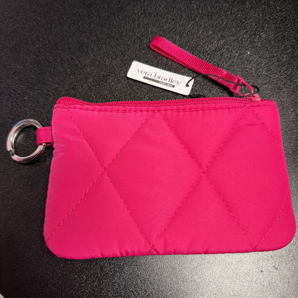 Vera Bradley NWT Hot Pink Quilted ID Wallet