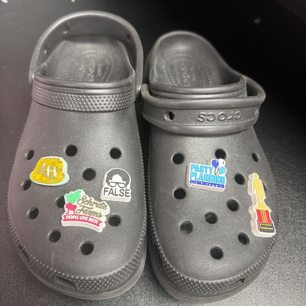 9 Crocs The office Themed Giblets on classic croc