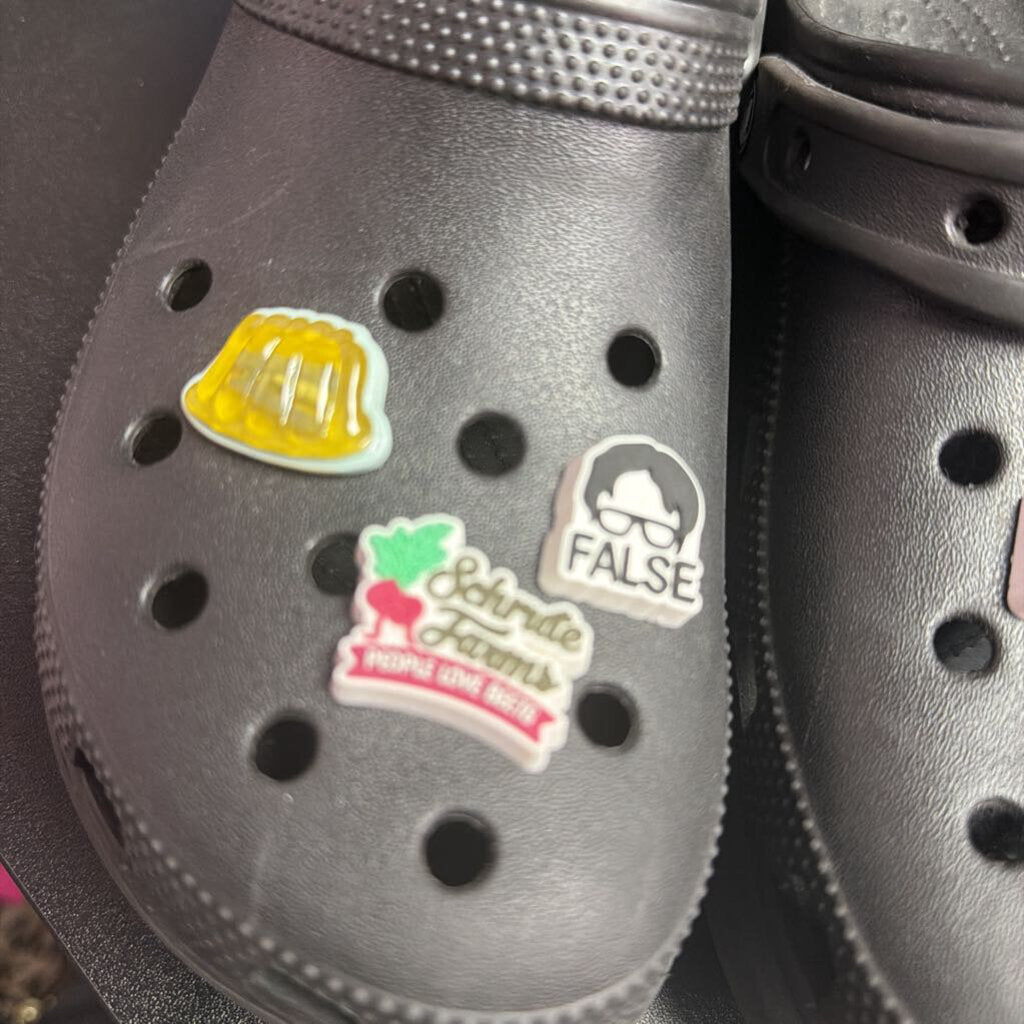 9 Crocs The office Themed Giblets on classic croc