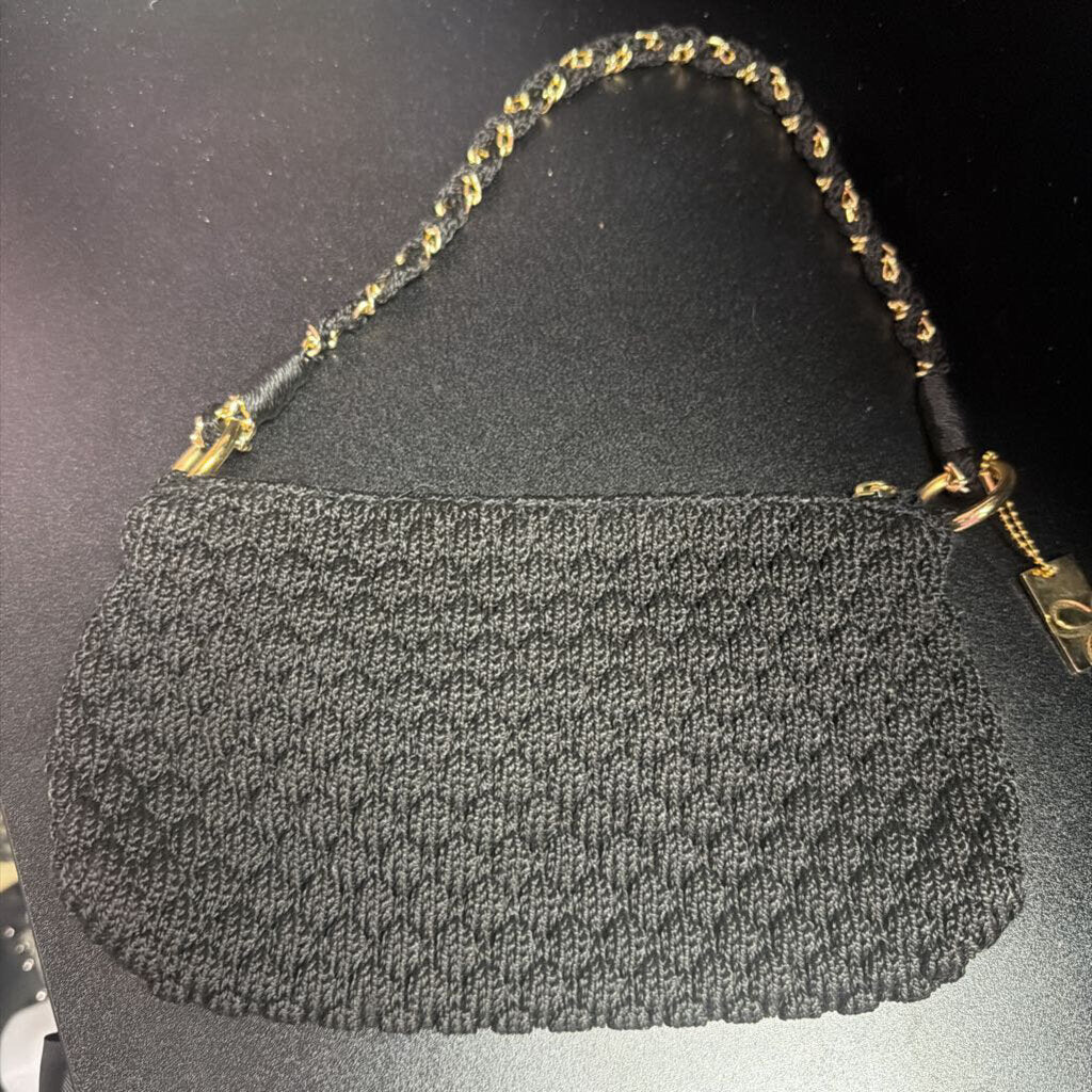Lina Crochet Braided Handle Shoulder Bag