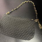 Lina Crochet Braided Handle Shoulder Bag