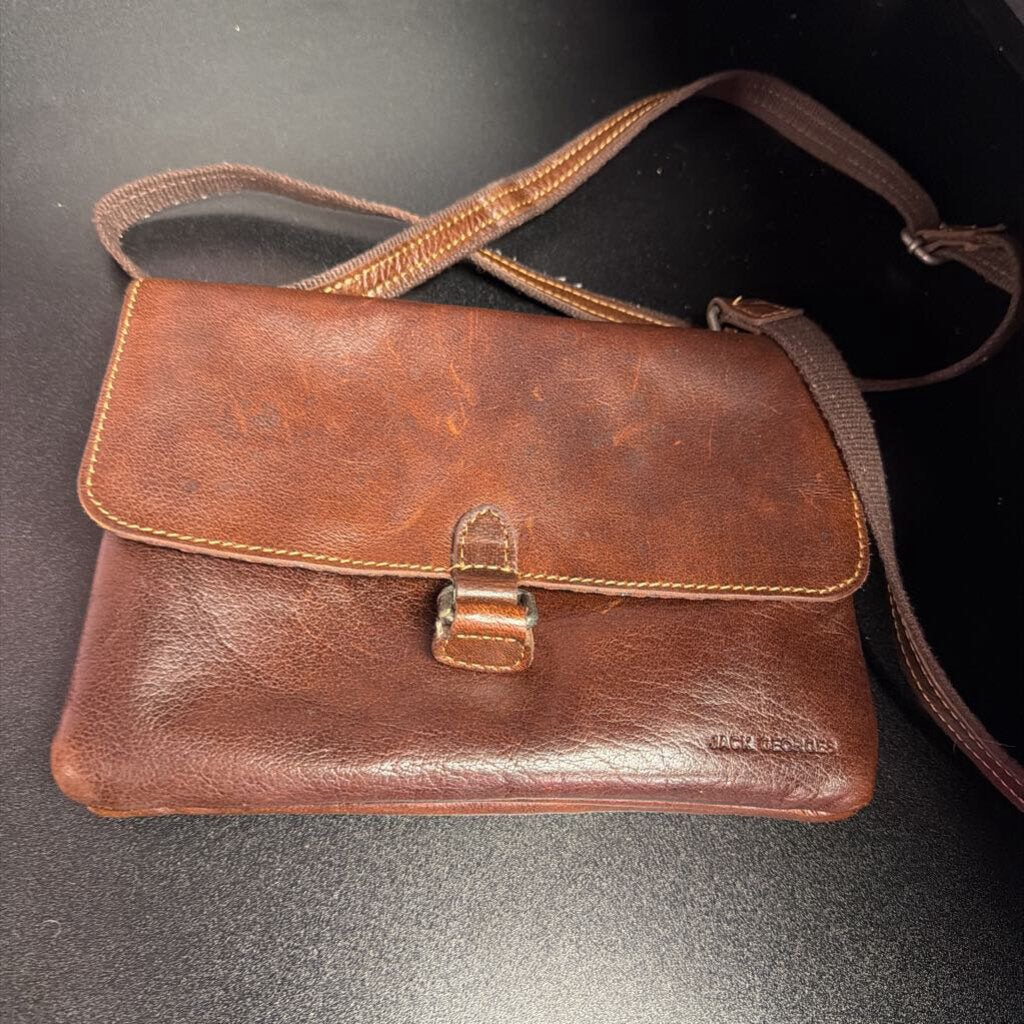 Jack George Backpack Voyager Convertible Brown Buffalo Leather