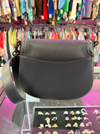Coach Beat Saddle Crossbody Midnight Navy Glovetanned Leather C3738