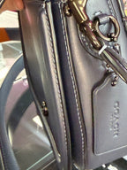 Coach Beat Saddle Crossbody Midnight Navy Glovetanned Leather C3738