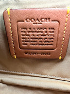 Coach Ashton Shoulder Bag With long Strap In Newspaper Print Refined Pebbled Leather