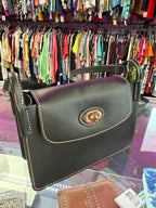 Dooney & Bourke Sweety Leather Pinky Crossbody Contrast Stitching Gold Tone Turlock Italian Leather
