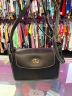 Dooney & Bourke Sweety Leather Pinky Crossbody Contrast Stitching Gold Tone Turlock Italian Leather