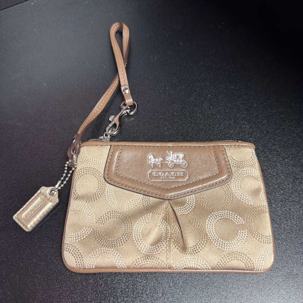 Coach Satin Signature Wristlet