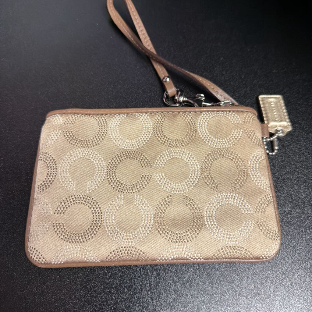 Coach Satin Signature Wristlet