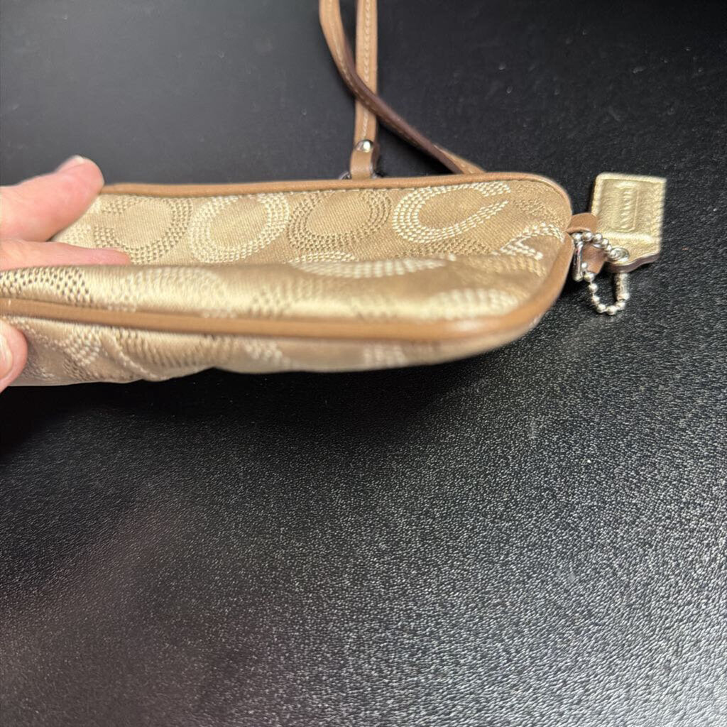 Coach Satin Signature Wristlet