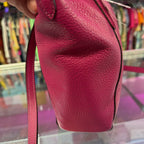 Coach Small Kelsey Satchel Vibrant Magenta Pebbled Leather