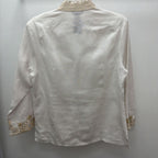 LG LS BF PC Embroidered Linen Tunic Top