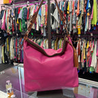 Dooney & Bourke Smooth Leather Large Hobo Buckle Strap