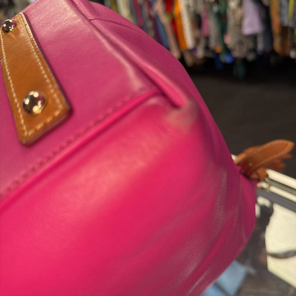 Dooney & Bourke Smooth Leather Large Hobo Buckle Strap