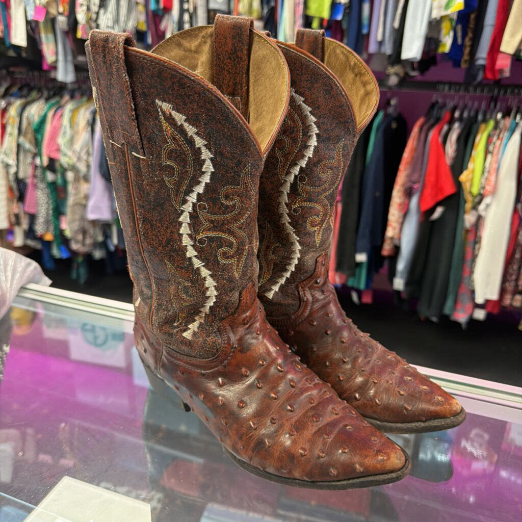 7 Gran Lider Ostrich Quill Pointed Boot Cowboy Boot