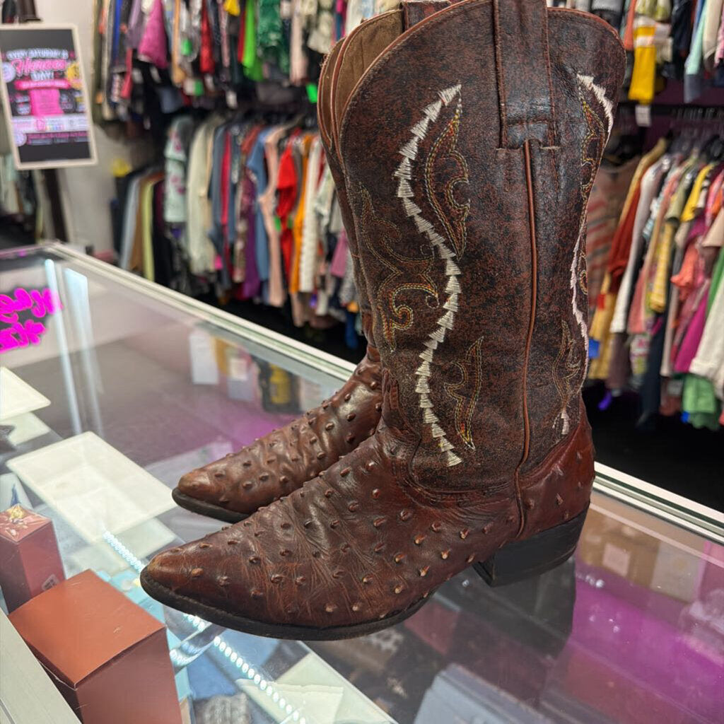 7 Gran Lider Ostrich Quill Pointed Boot Cowboy Boot