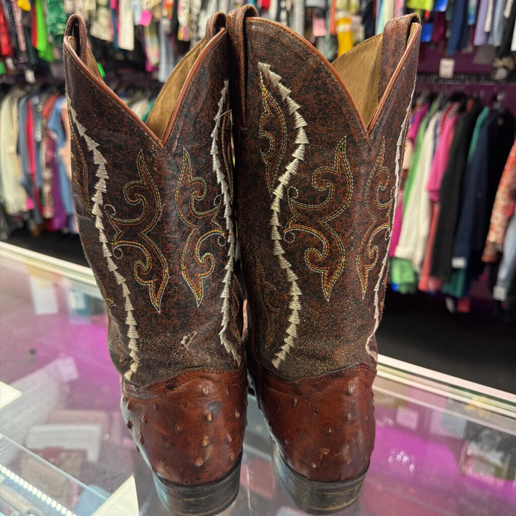 7 Gran Lider Ostrich Quill Pointed Boot Cowboy Boot