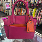 Reed Krakoff Atlantique Small Satchel Contrasting Orange Leather Pocket tag