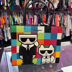 Karl Lagerfeld Maybelle Choupette Crossbody Satchel Multicolor NWT