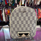 Karl Lagereld Paris Adele Backpack Geo Pattern