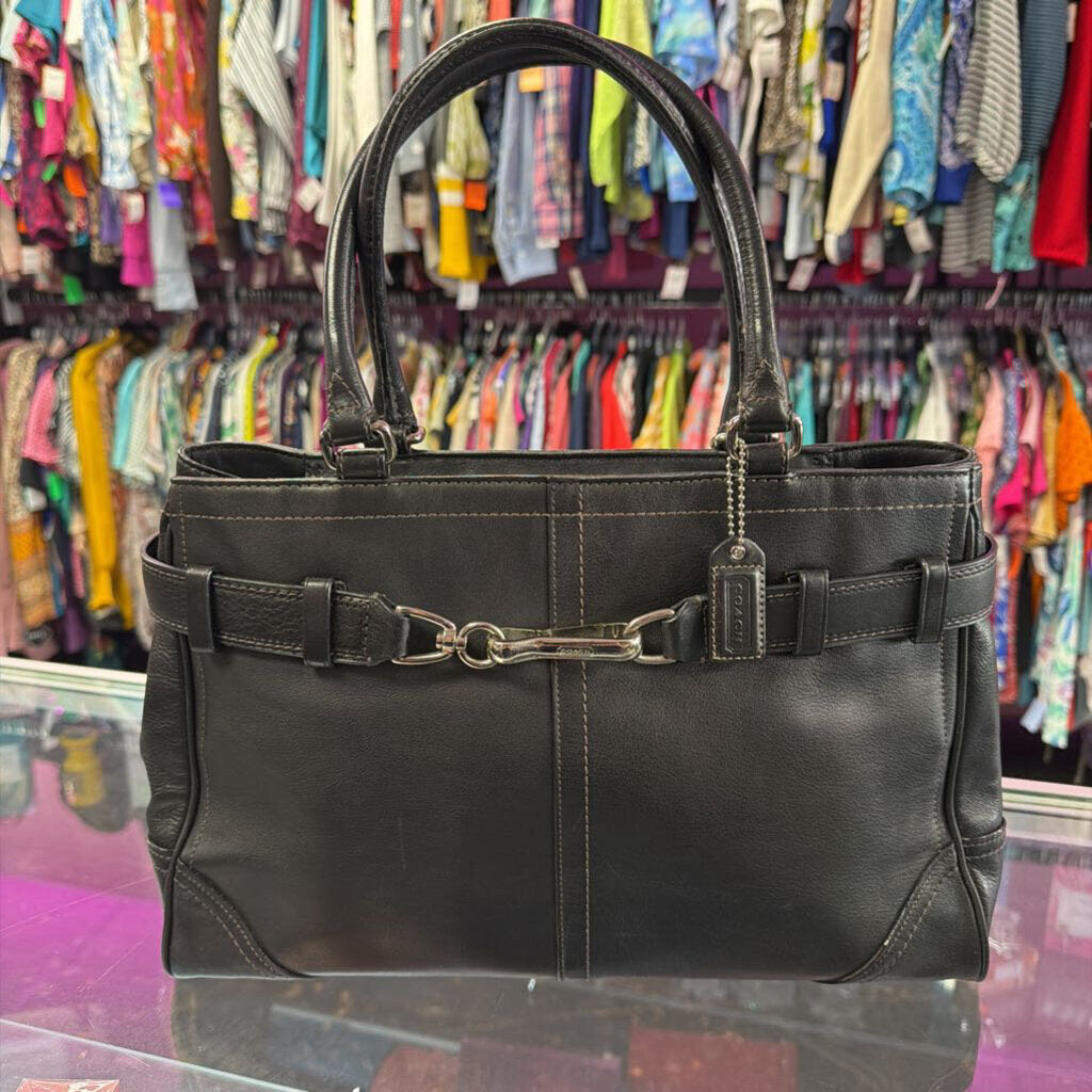 Coach Hampton Leather Satchel