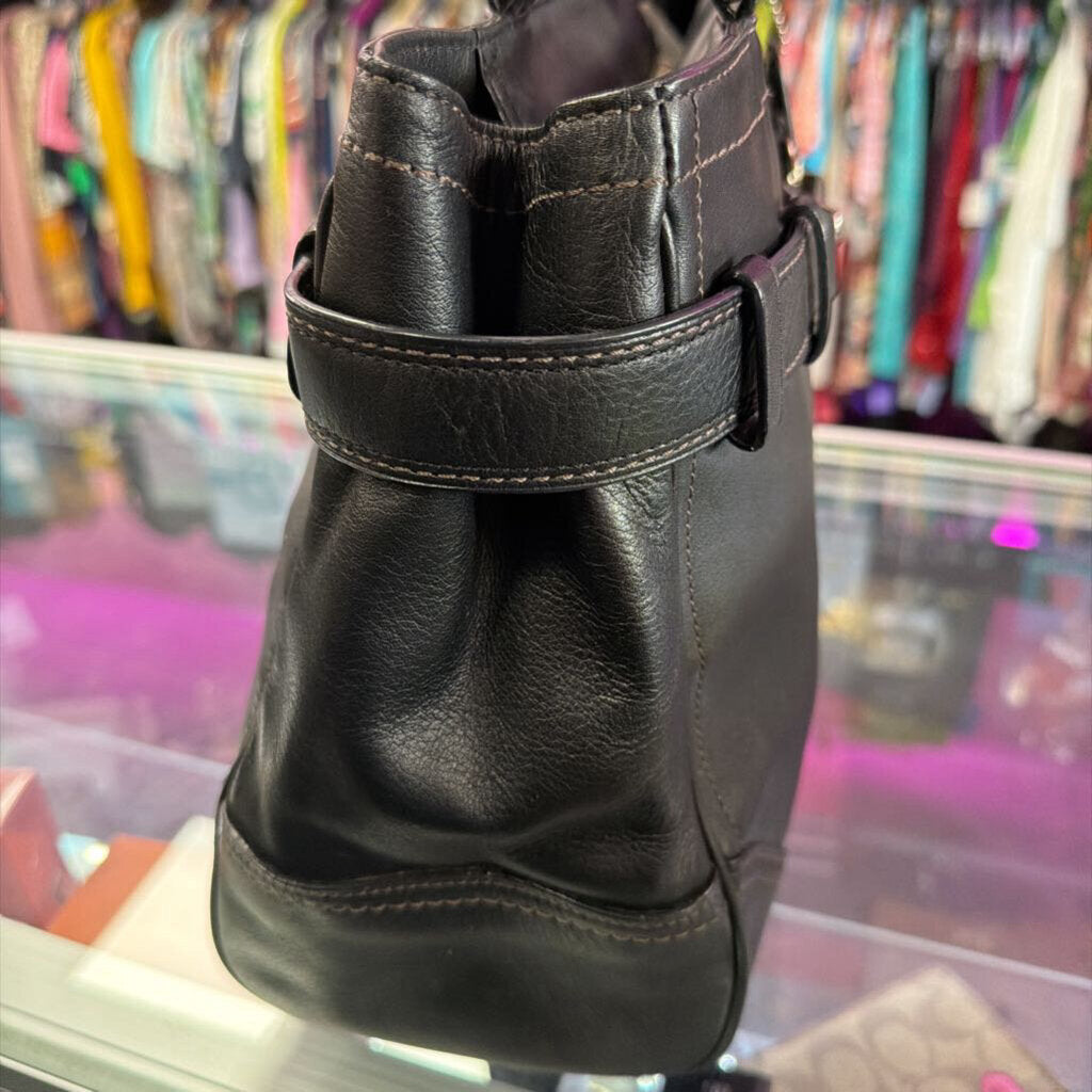 Coach Hampton Leather Satchel