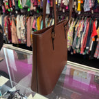 Dooney & Bourke Saffiano Shopper Tote Structured Zip Close
