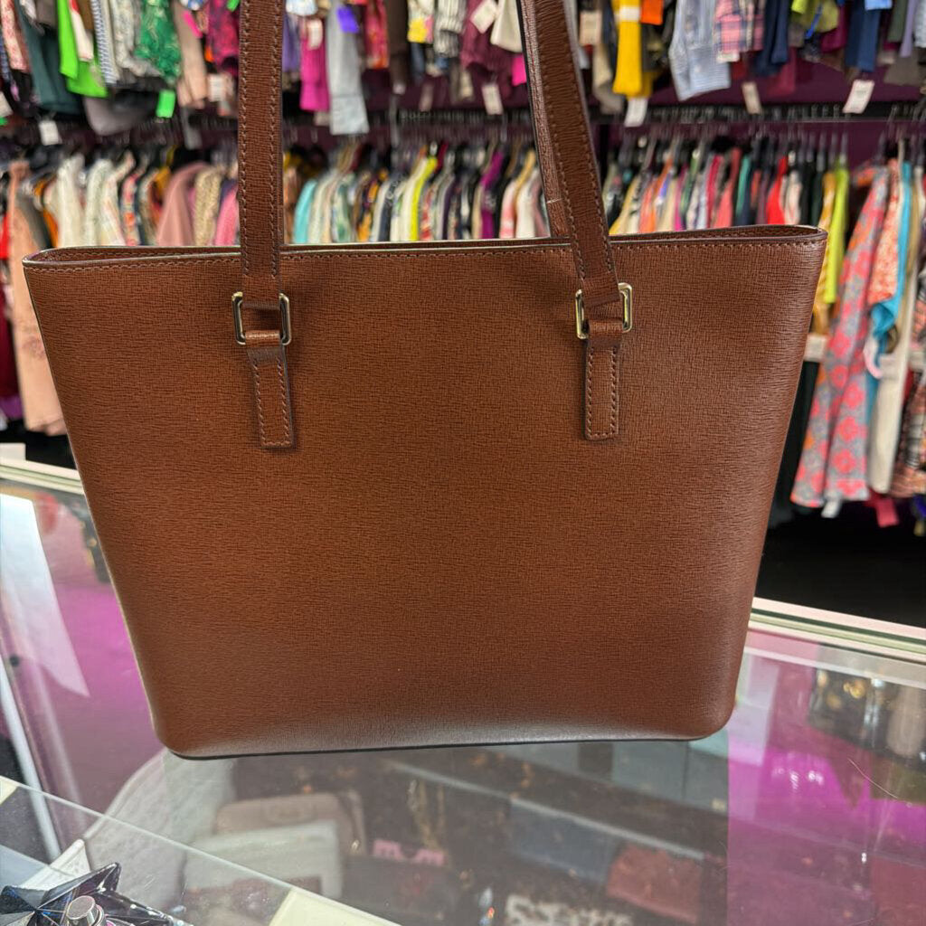 Dooney & Bourke Saffiano Shopper Tote Structured Zip Close