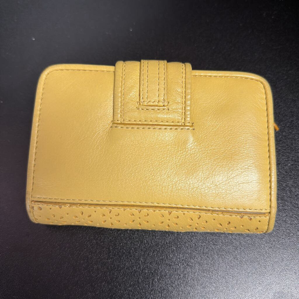 Brighton Yellow 3D Sunflower Leather Folding Wallet