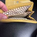 Brighton Yellow 3D Sunflower Leather Folding Wallet