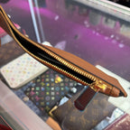 Ferragamo Brown Smooth Leather Wristlet From the Studio tote