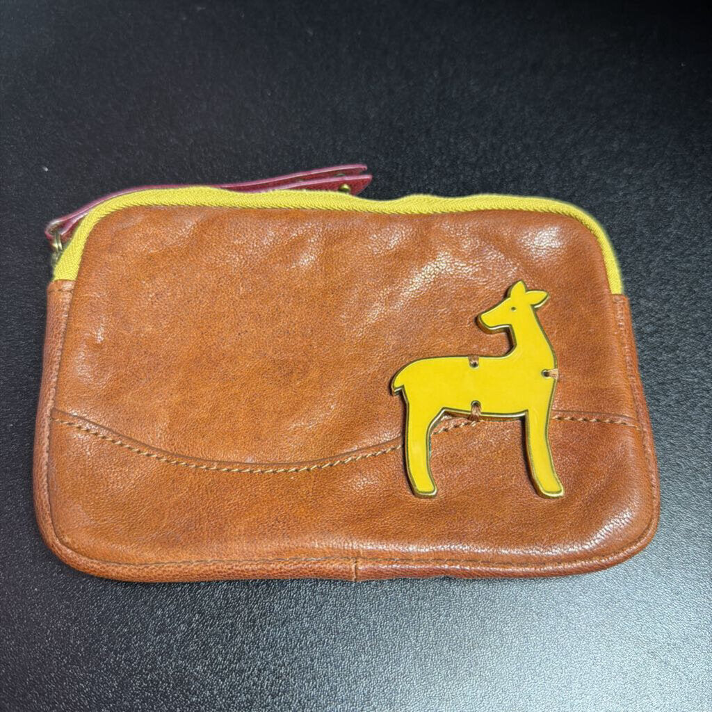 Fossil Vintage Leather Wrislet Distinct Yellow Deer