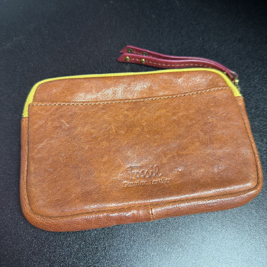 Fossil Vintage Leather Wrislet Distinct Yellow Deer