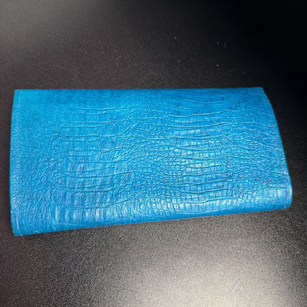 Unknown Blue retile Print Wallet