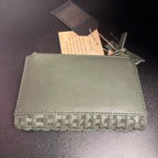 Unknown Woven Green Leather Wallet NWT