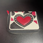 Brighton Look of Love Geo Heart Leather Studded Wallet