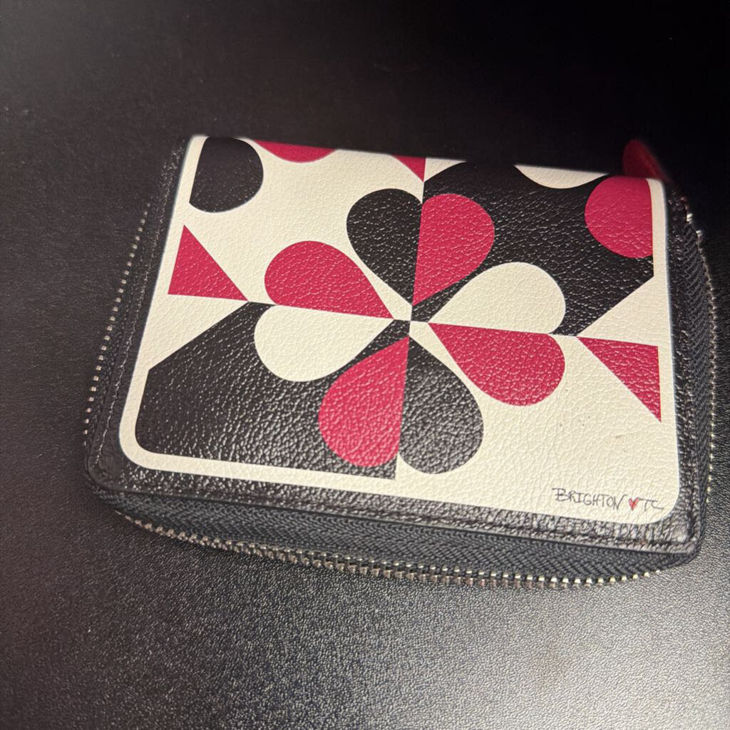 Brighton Look of Love Geo Heart Leather Studded Wallet