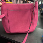 Unknown Pink Faux Suede Hot pink Crossbody