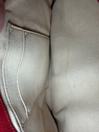 Gucci Queen Margaret Bee Sherry Line Brown Red Leather Trim Clutch/Crodssbody