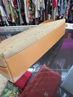 Burberry Tonal Nova Check Canvas Leather Trim Shoulder Bag From London Collections