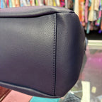 Marilyn Monroe Faux Leather Shoulder Bag Navy Blue