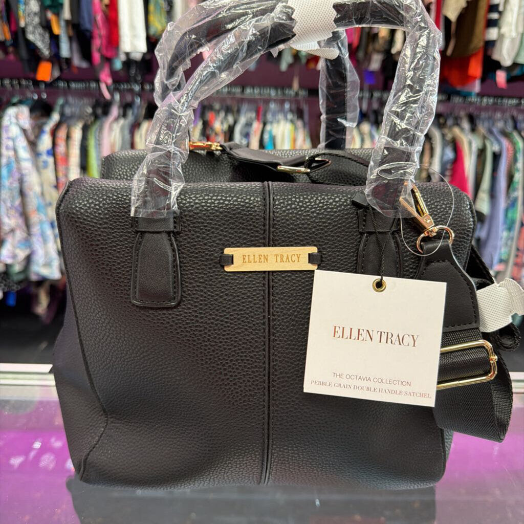 Ellen Tracy Pebbled Satchel Bag NWT